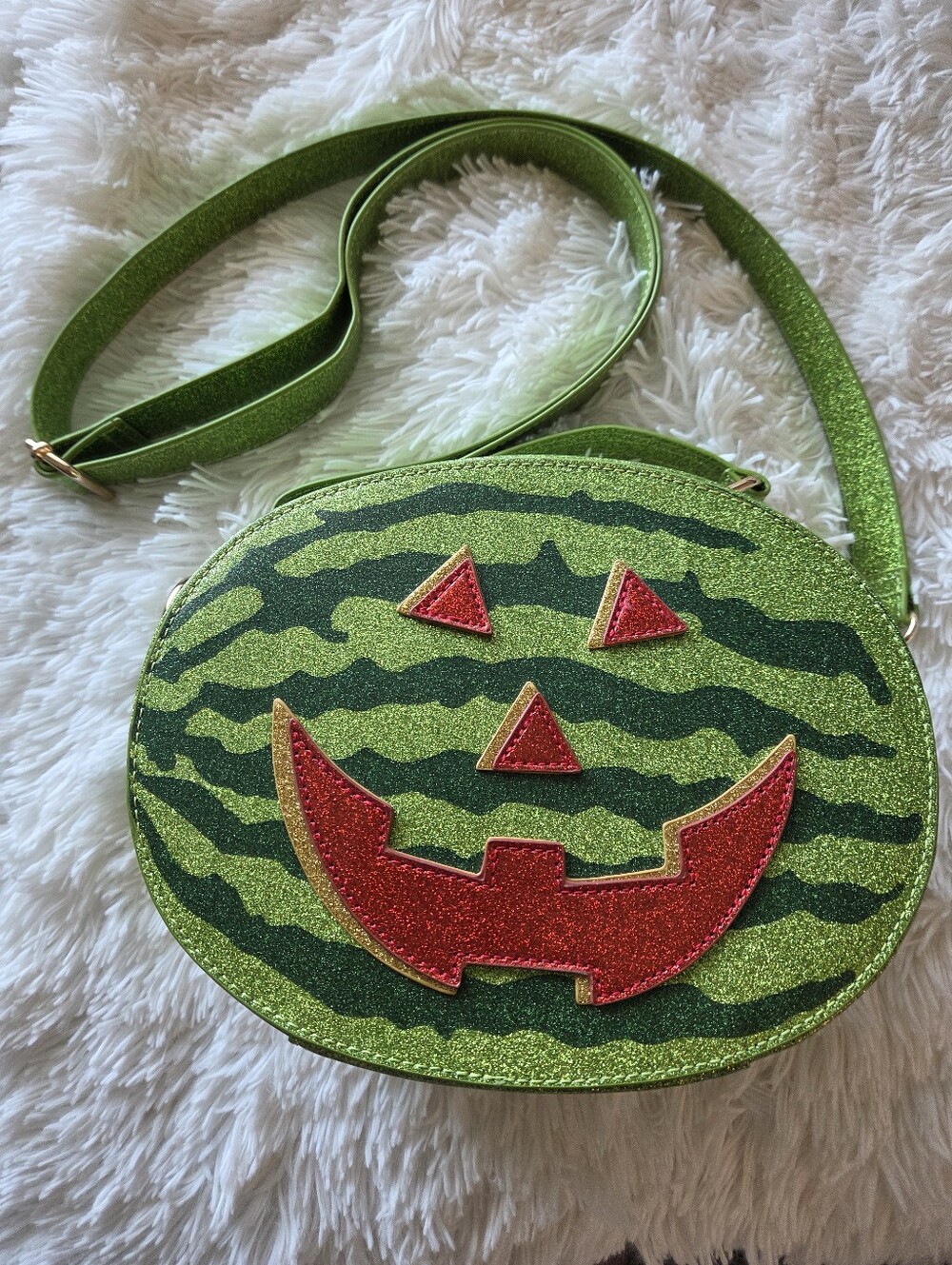 Backstitch Bruja Summerween Watermelon Crossbody Bag